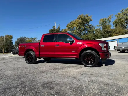 Lifted red Ford F-150 build
