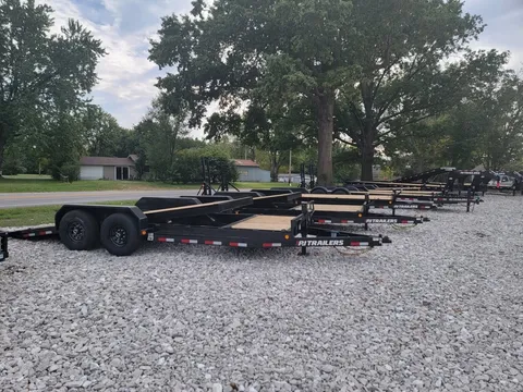 Tandem-axle utility trailer on the PJ's Trailers lot